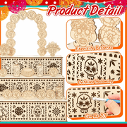 🔥Last Day 49% OFF - 🎃🏵️Day of the Dead Wooden Altar Display Set(📦Buy 2 Free Shipping)