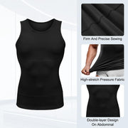🔥Last Day 49% OFF🎁Men's Sleeveless Solid Shapewear Undershirt