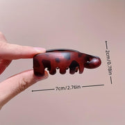 Mini Non-Slip Banana Hair Clips (4PCS) – Lightweight Hair Claw for Thin/Fine Hair Ponytails & Buns
