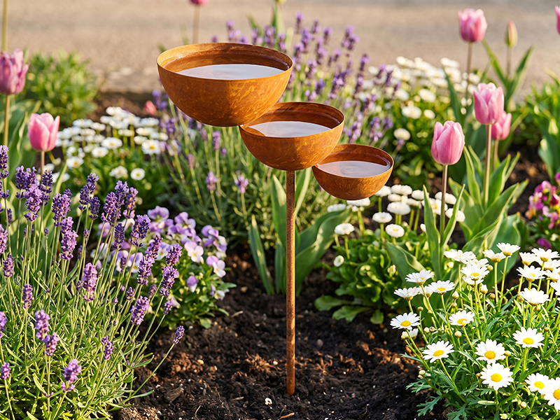 🐦Final Hours Flash Sale $14.99!!⚡ Rain Catcher - Plant Support 🌧️Metal Garden Ornament