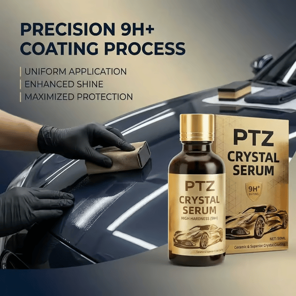 🎁This Week's Special Price $9.99🔥PTZ Crystal Serum Graphene Ceramic Coating for Cars – 9H Hardness. 10+ Years Protection. Hydrophobic & Scratch Resistant
