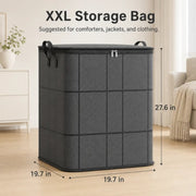 ⚡Hot Sales 49% OFF🔥-Spacious Moving Storage Bin – Zippered Organizer for Quilts. Bedding & Sweaters. Large Capacity Fabric Bag for Closet & Moving Day