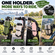 🚴 Foldable 360° Rotating Bike Cup Holder – Adjustable Space-Saving Drink Mount