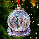 Spooky In Love Acrylic Ornament - Personalized Christmas Gifts For Couples 05haqn110826