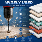 🔥LAST DAY SALE 60% OFF-6 Pcs Diamond Drill Bits Set. 1/4 5/6 3/8 1/2 Inch Brazed Diamond Drill Bits for Precision Drilling in Tile Ceramic Glass Granite Marble Masonry