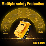 Replacement for Dewalt 20V Max Battery: Compatible with Dewalt Battery DCB208 DCB200 DCB206 DCB205 DCB204 DCB203 DCB180 Cordless Power Tools