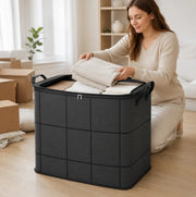 ⚡Hot Sales 49% OFF🔥-Spacious Moving Storage Bin – Zippered Organizer for Quilts. Bedding & Sweaters. Large Capacity Fabric Bag for Closet & Moving Day