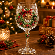 🎄🎁Christmas 3D Wine Glass Collection Gift Box Set
