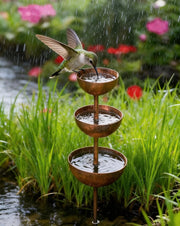🐦Final Hours Flash Sale $14.99!!⚡ Rain Catcher - Plant Support 🌧️Metal Garden Ornament