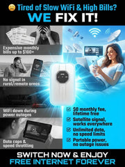 [Global Coverage. Free for Life] Boundless Portable Wi-Fi– 🛡️No SIM. No Contract. No Hidden Costs