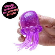 NeeDoh Schylling Jellyfish Squish – Soft Gel-Filled Sensory Squeeze Toy for Home. Office & Travel