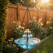 ✨2026 Spring special offer 49% off-🐦Solar Cascade Hanging Bird Bath Fountain