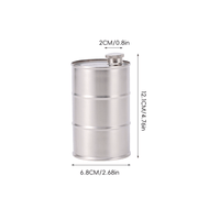 350ml/750ml Oil Drum Anti-rust Leak-proof No Odor Portable Wine Storage🛢Food Grade Camping Whisky Flagon Wine Jug Camping Supplies【liquor is not included】