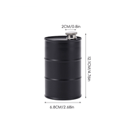 350ml/750ml Oil Drum Anti-rust Leak-proof No Odor Portable Wine Storage🛢Food Grade Camping Whisky Flagon Wine Jug Camping Supplies【liquor is not included】