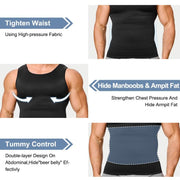 🔥Last Day 49% OFF🎁Men's Sleeveless Solid Shapewear Undershirt