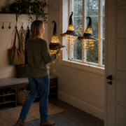 🌙 Light-Up Witch Hat Hanging Decor🧙Perfect for Halloween