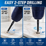 🔥LAST DAY SALE 60% OFF-6 Pcs Diamond Drill Bits Set. 1/4 5/6 3/8 1/2 Inch Brazed Diamond Drill Bits for Precision Drilling in Tile Ceramic Glass Granite Marble Masonry