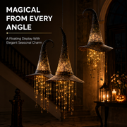 🌙 Light-Up Witch Hat Hanging Decor🧙Perfect for Halloween