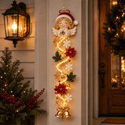 ⏳ Last Day 49% OFF – 🎄MerryCascade™ Glowing Christmas Door Hanger | 6 Festive Lighted Designs with Warm Glow. Dimensional Details & Space-Saving Vertical Décor ✨