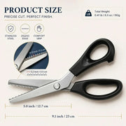 🏆Limited Time Sale 49% OFF 🧵✂️Stainless Steel Pinking Shears – 9.1 Zig Zag Fabric Scissors for Sewing. Quilting. Dressmaking & DIY Crafts