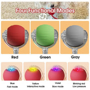 Interactive Rolling Cat Toy Ball – Smart Motion-Activated Toy with Chirping Sounds