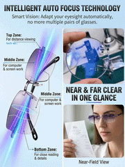 [Regain Your Youthful Vision] 🔥Smart Zoom Diamond-Cut Reading Glasses