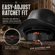 💯 Western Cowboy Hard Hat. Vented Wide Brim Safety Helmet for Construction & Ranch Workers
