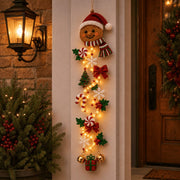 ⏳ Last Day 49% OFF – 🎄MerryCascade™ Glowing Christmas Door Hanger | 6 Festive Lighted Designs with Warm Glow. Dimensional Details & Space-Saving Vertical Décor ✨