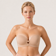 Women's Strapless Front Closure Push-Up Bra