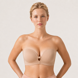 Women's Strapless Front Closure Push-Up Bra