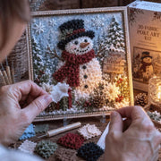 🔥 LAST DAY 50% OFF – 🎄🧵 Premium 3D Christmas Fabric Poke Art Kit | No-Sew Holiday Craft with Pre-Punched Board. Fabric Squares & Display Stand 🎅✨