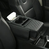 🏆Multifunctional PU Leather Car Armrest Box Mat