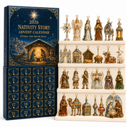 ✨⏰Limited Anniversary Edition 49% OFF｜2026 Advent Calendar: The Coming of Jesus. Religious Christmas Countdown Decor