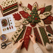 🎄Beginner-Friendly Oversized Christmas Character Quilted Door Hanger Sewing Kit | Complete Kit with All Tools & Step-by-Step Guide Included 💕