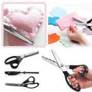 🏆Limited Time Sale 49% OFF 🧵✂️Stainless Steel Pinking Shears – 9.1 Zig Zag Fabric Scissors for Sewing. Quilting. Dressmaking & DIY Crafts