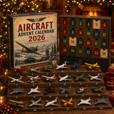 🎄Last day! 49% off – ✈️ Vintage Skies Aircraft Advent Calendar 2026 | 24-Day Flight Journey with 24 Unique Miniature Planes. Jetplanes. and Aviation Collectibles 🎄🎁