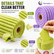 🚨 BUY 1 GET 1 FREE 🚨 First 50 Customers Only! ⏰ Premium Bamboo Fiber Microfiber Cloths – Tear-Off Design & Antibacterial Protection