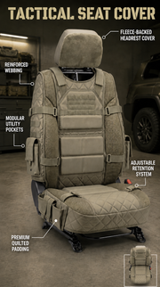 💪🚙Rugged Truck Seat Cover – Tactical Storage. Seat Protection & All‑Day Comfort