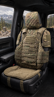 💪🚙Rugged Truck Seat Cover – Tactical Storage. Seat Protection & All‑Day Comfort
