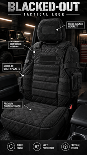 💪🚙Rugged Truck Seat Cover – Tactical Storage. Seat Protection & All‑Day Comfort