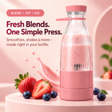 🥤 Portable Blend & Go Smoothie Bottle – One-Touch Shakes Anywhere