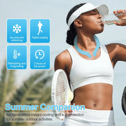 Neck Cooling Tube with Insulated Bag, Reusable Ice Ring Cooler Wearable Body Cooling Products, Neck Coolers for Hot Weather #Summervibes