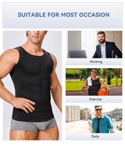 🔥Last Day 49% OFF🎁Men's Sleeveless Solid Shapewear Undershirt