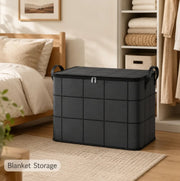 ⚡Hot Sales 49% OFF🔥-Spacious Moving Storage Bin – Zippered Organizer for Quilts. Bedding & Sweaters. Large Capacity Fabric Bag for Closet & Moving Day