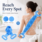🔥Limited Time 49% OFF🚿 Dual Handle Silicone Back Scrub Strap | Deep Exfoliating Shower Brush