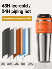 The Ultimate Hydration Upgrade: 24-Hour Ice Cold. 12-Hour Piping Hot! 🧊🔥