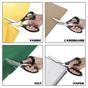 🏆Limited Time Sale 49% OFF 🧵✂️Stainless Steel Pinking Shears – 9.1 Zig Zag Fabric Scissors for Sewing. Quilting. Dressmaking & DIY Crafts