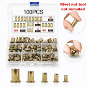 🏆LAST DAY SALE 49% OFF🛠️Head Rivet Nut Tool. M3 M4 M5 M6 M8 Rivnut Kit.Carbon Steel Rivnut Set