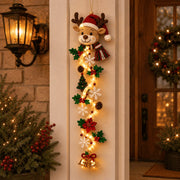 ⏳ Last Day 49% OFF – 🎄MerryCascade™ Glowing Christmas Door Hanger | 6 Festive Lighted Designs with Warm Glow. Dimensional Details & Space-Saving Vertical Décor ✨