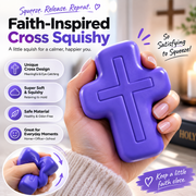 ✝️ Faith-Inspired Cross Squishy – Soft. Odor-Free & Satisfying Squeeze Toy